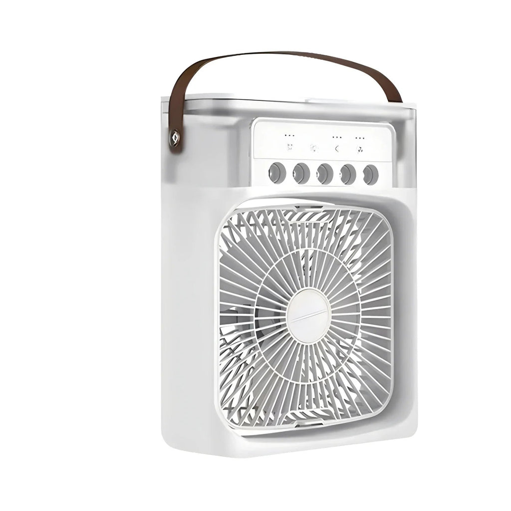 Mosrugs | 3-in-1 Air Cooler, Humidifier & Fan with LED Light – Portable USB Air Conditioner for Home & Office