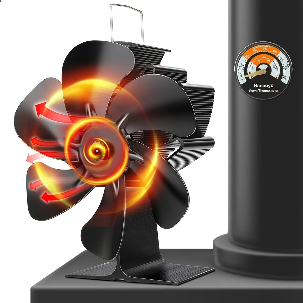 Mosrugs | ThermoBreeze | Heat Powered Stove Fan – Silent Operation, No Electricity, Efficient Heat Distribution