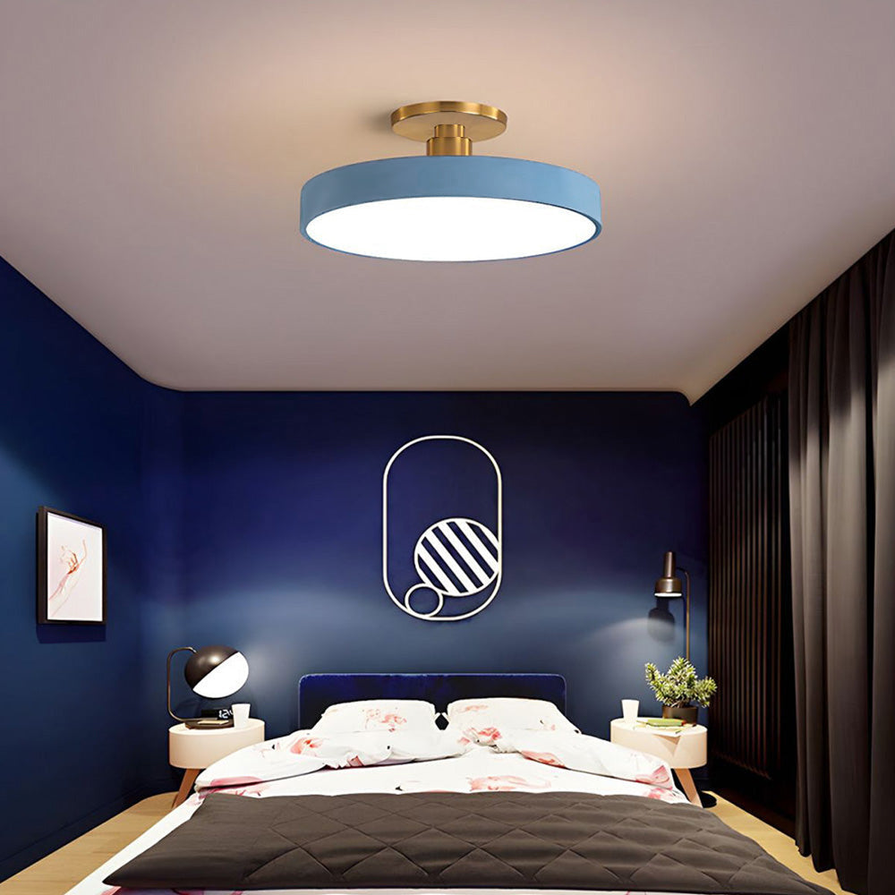 Mosrugs | Modern LED Semi Flush Mount Ceiling Light | Energy-Saving. Durable Design for Hallway. Dining Room & Living Room
