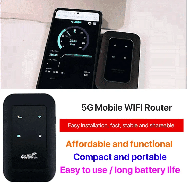 Mosrugs | Portable 5G WiFi Router – High-Speed Mobile Wireless Internet Hotspot