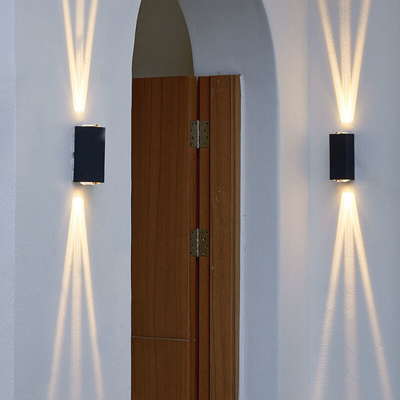 Mosrugs | Modern Waterproof LED Outdoor Wall Light – Rectangular Aluminium Fixture
