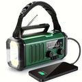 Mosrugs | Solar Emergency Radio with Power Bank – Hand Crank & LED Torch for Camping and Outdoor Use
