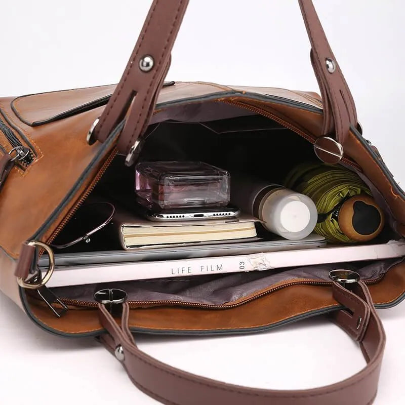Mosrugs | Elly – Women’s Vintage Leather Shoulder Bag | Handmade & Elegant Design