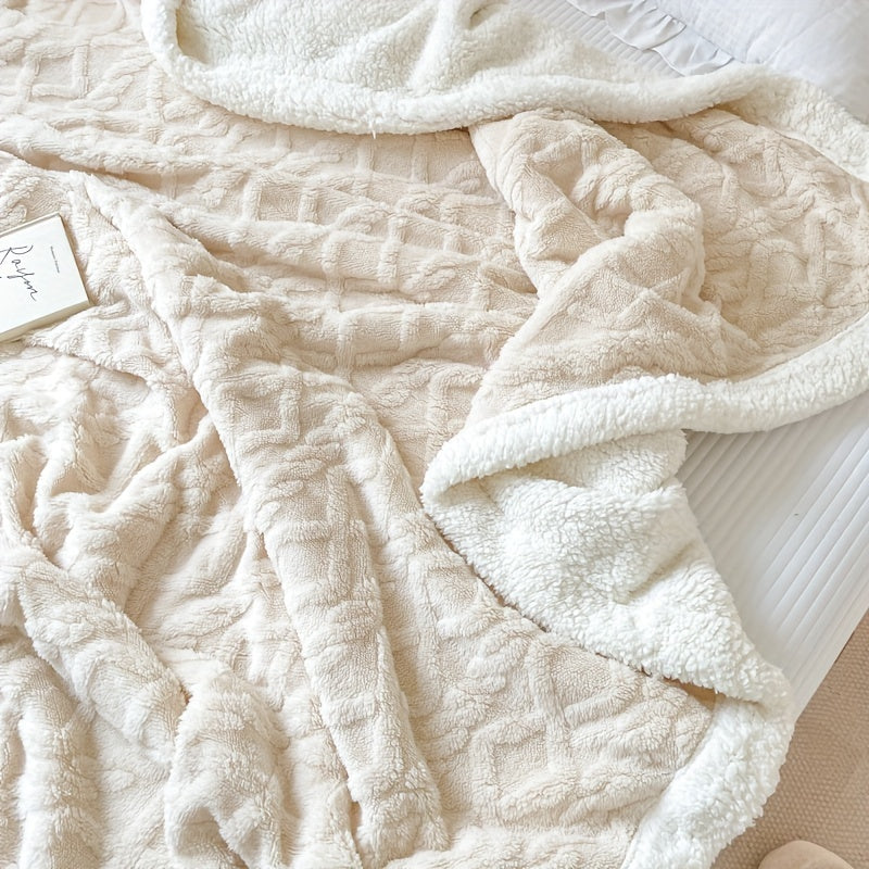 Mosrugs | CozyNest - Reversible Fleece Blanket for Fall and Winter