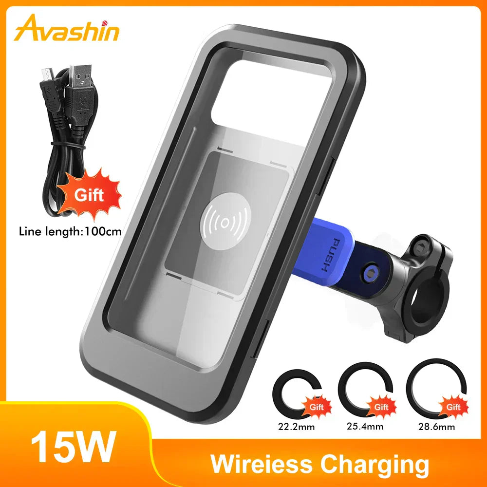 Mosrugs | 15W Power Bank Waterproof Bike Handlebar Phone Mount
