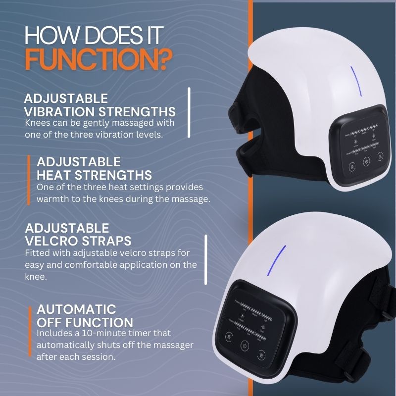 Mosrugs | Knee Massager with Red Light Therapy for Pain Relief and Muscle Recovery