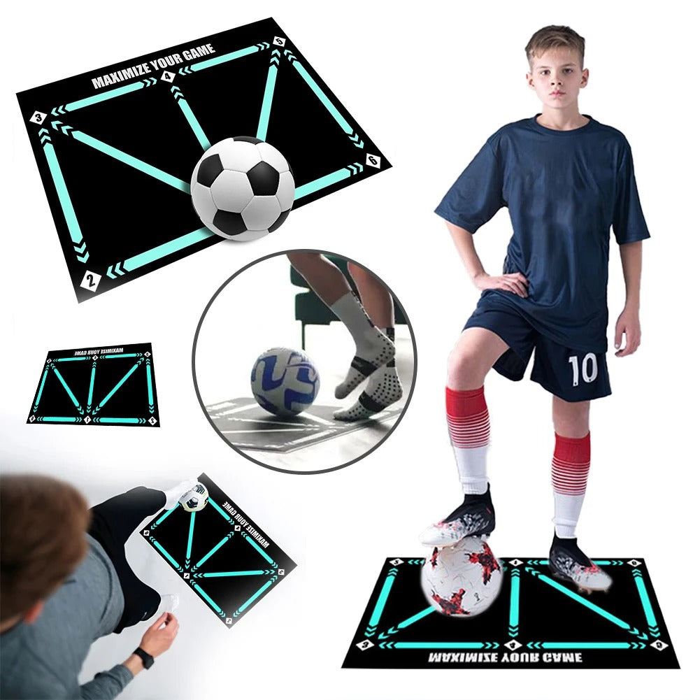 Mosrugs | Soccer Training Mat – Anti-Slip, Noise-Reducing Training Tool