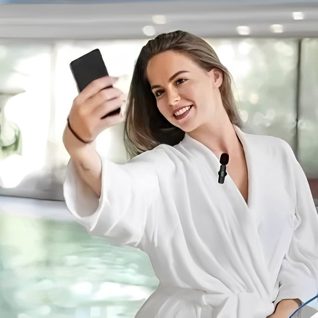 Mosrugs | Pro Wireless Lavalier Microphone - Effortless Audio Capture Anywhere