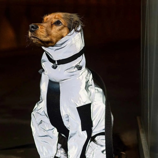 Mosrugs | Waterproof Dog Coat with Legs – Reflective Dog Rain Jacket for Small & Large Breeds | Best Rain Coat for Dogs UK