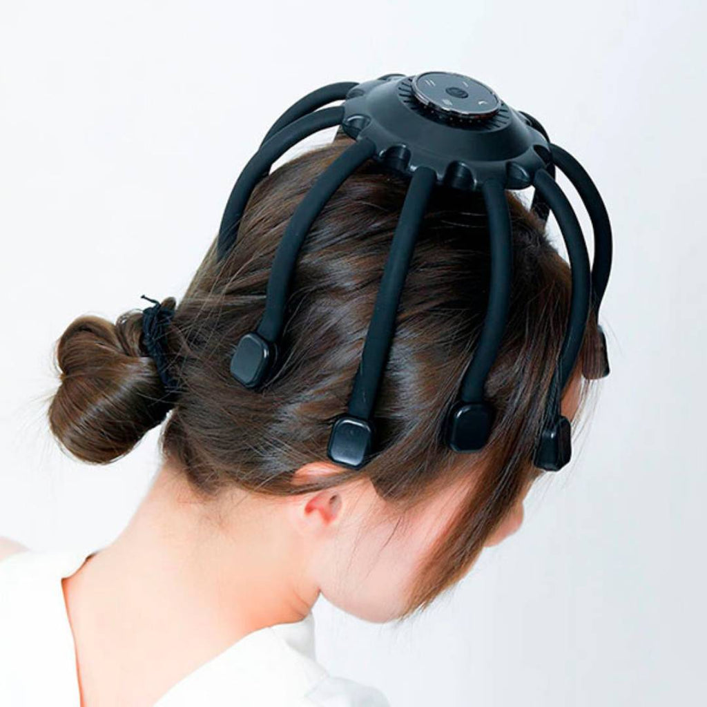 Mosrugs | Smart Electric Octopus Head Massager Machine for Scalp Massage, Stress Relief, Improved Sleep & Multi-Directional Vibration