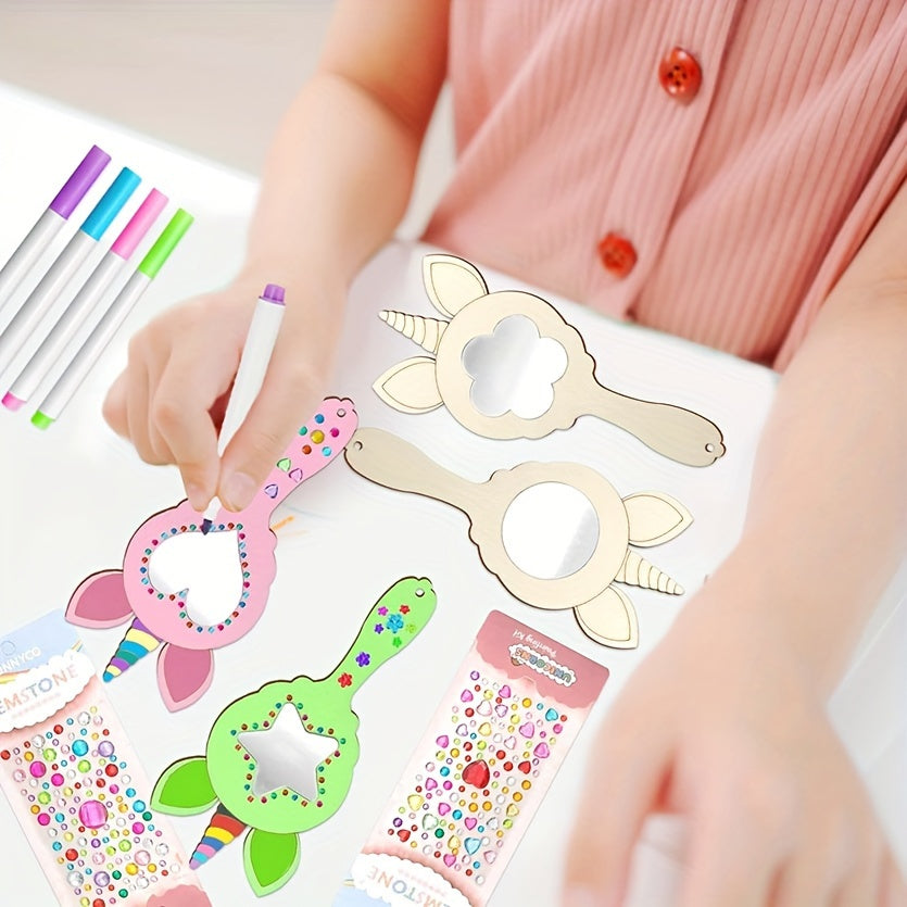 Mosrugs | WhimsyReflections - DIY Unicorn Mirror with Hand-Painted Design