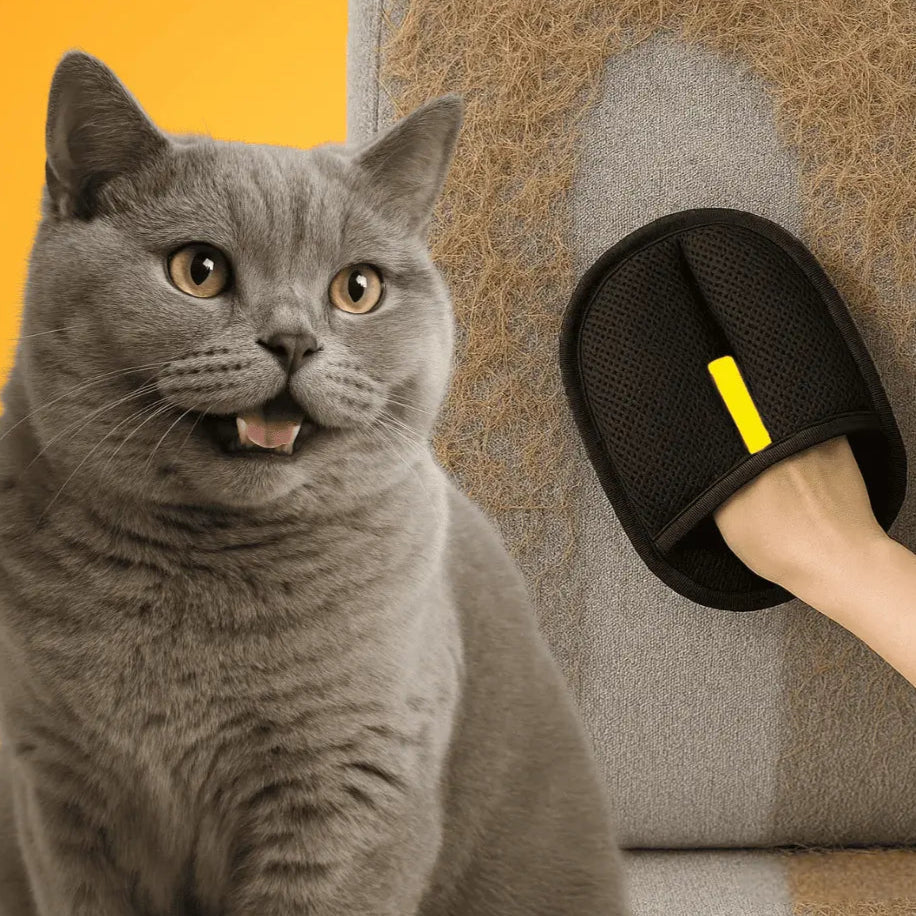 Mosrugs | FurEase – Pet Hair Removal Glove for All Coat Types | Gentle Grooming & Shedding Solution