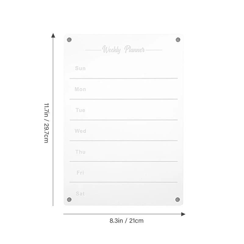Mosrugs | Weekly Planner Magnetic Fridge Organizer | Vibrant Markers, Easy Wipe Clean & Ideal for Home Kitchen Management