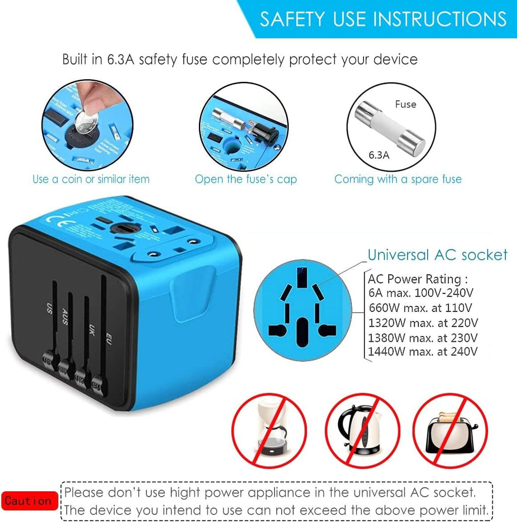 Mosrugs | Ultimate Travel Power Hub: All-in-One Universal Adapter