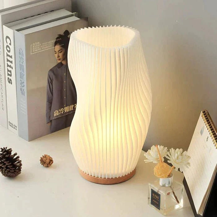 Mosrugs | Wavecrest Table Lamp – Soft Glow Designer Lamp with Dimmable Warm & Natural White Light