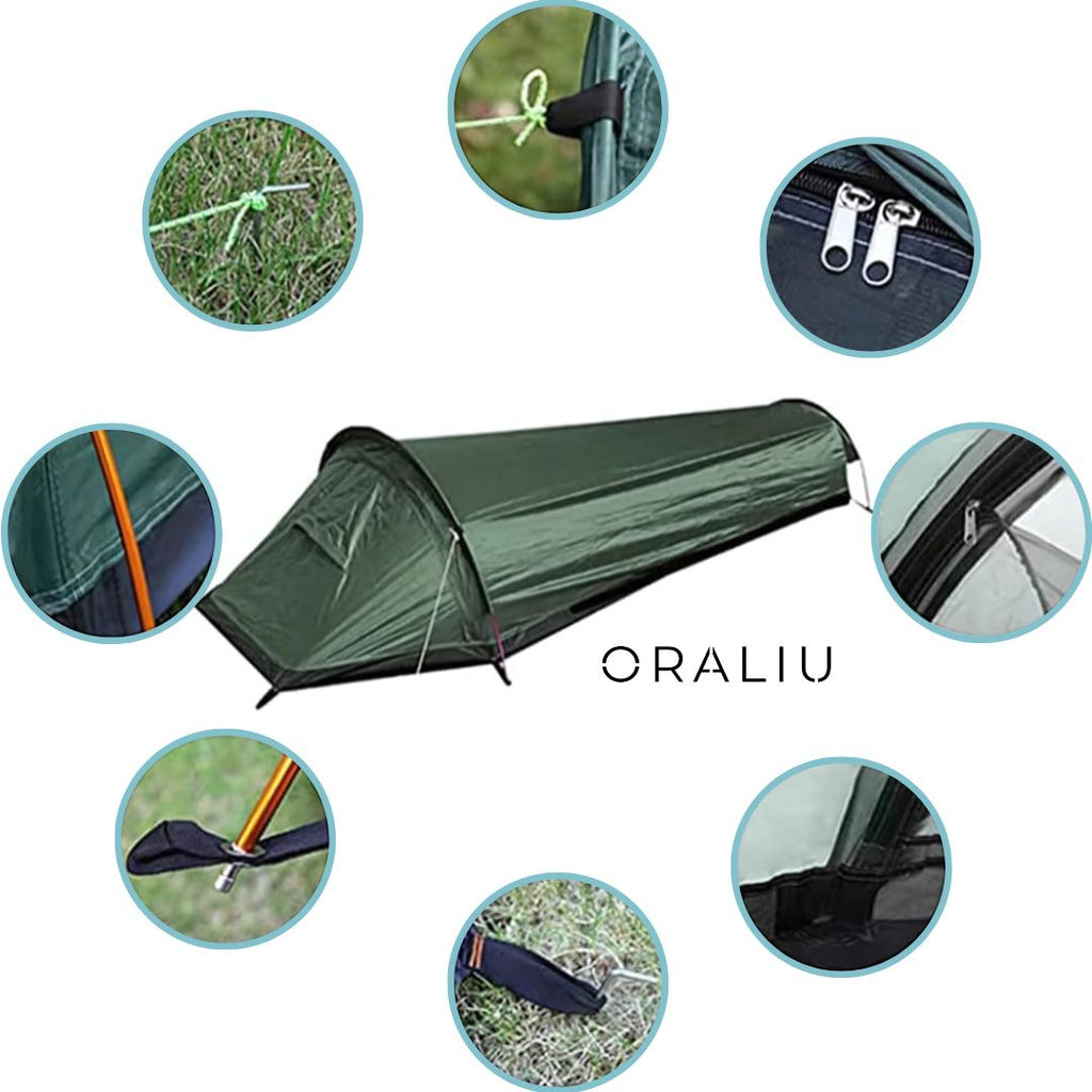 Mosrugs | 1-Person Lightweight Waterproof Camping Tent – Compact & Easy Setup
