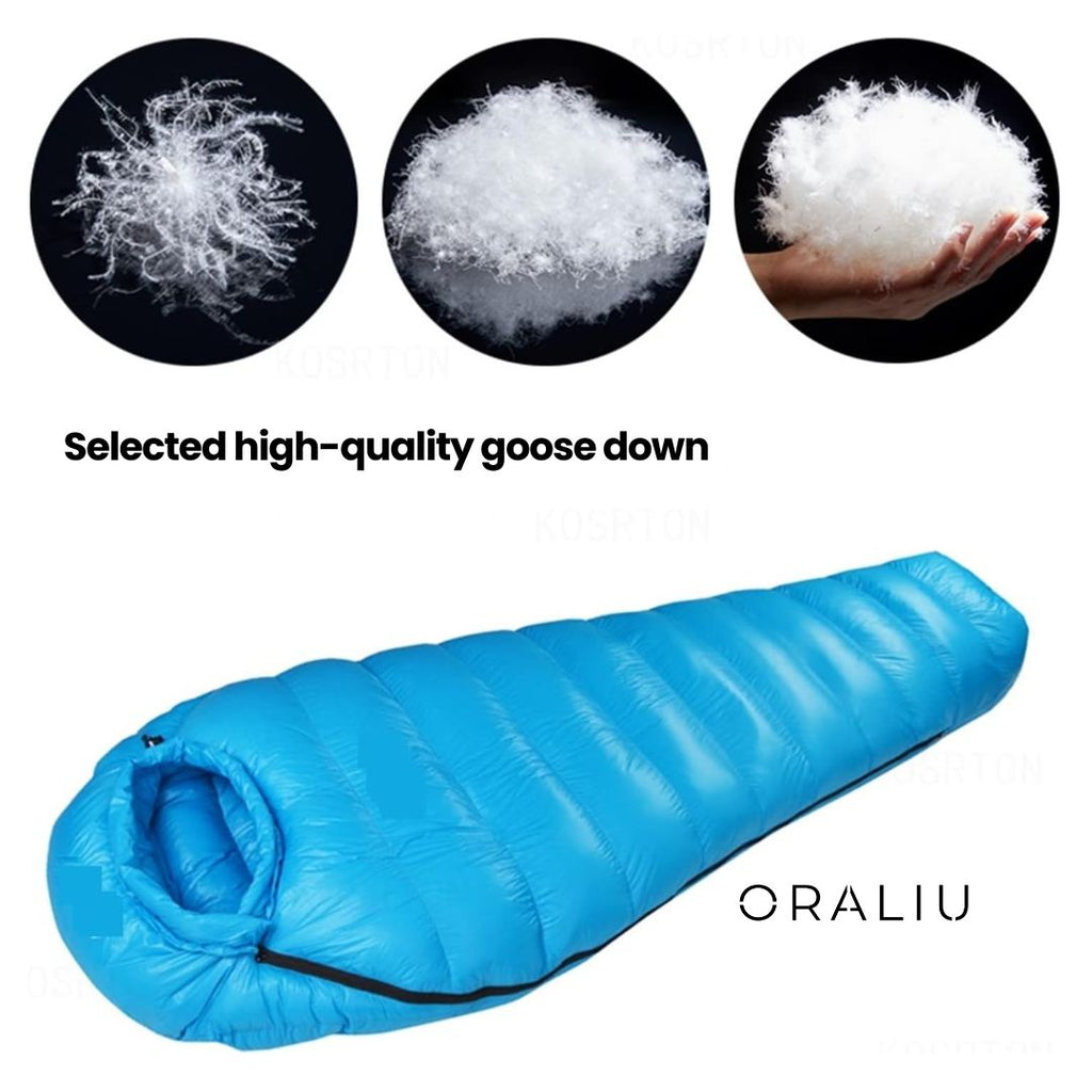 Mosrugs | Winter Sleeping Bag – Down Insulated, 400T Ripstop Nylon, -20°C Rated
