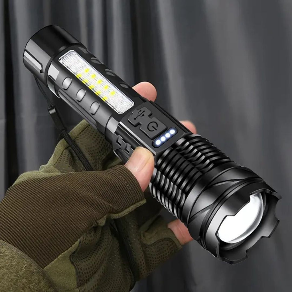 Mosrugs | Zoomable LED Flashlight – 3KM Range, Ultra Bright & Durable