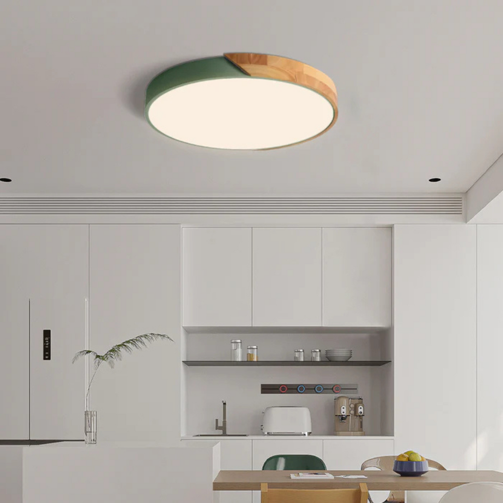 Mosrugs | Delos – Scandinavian Wooden LED Ceiling Light | Modern Energy-Efficient Interior Lighting