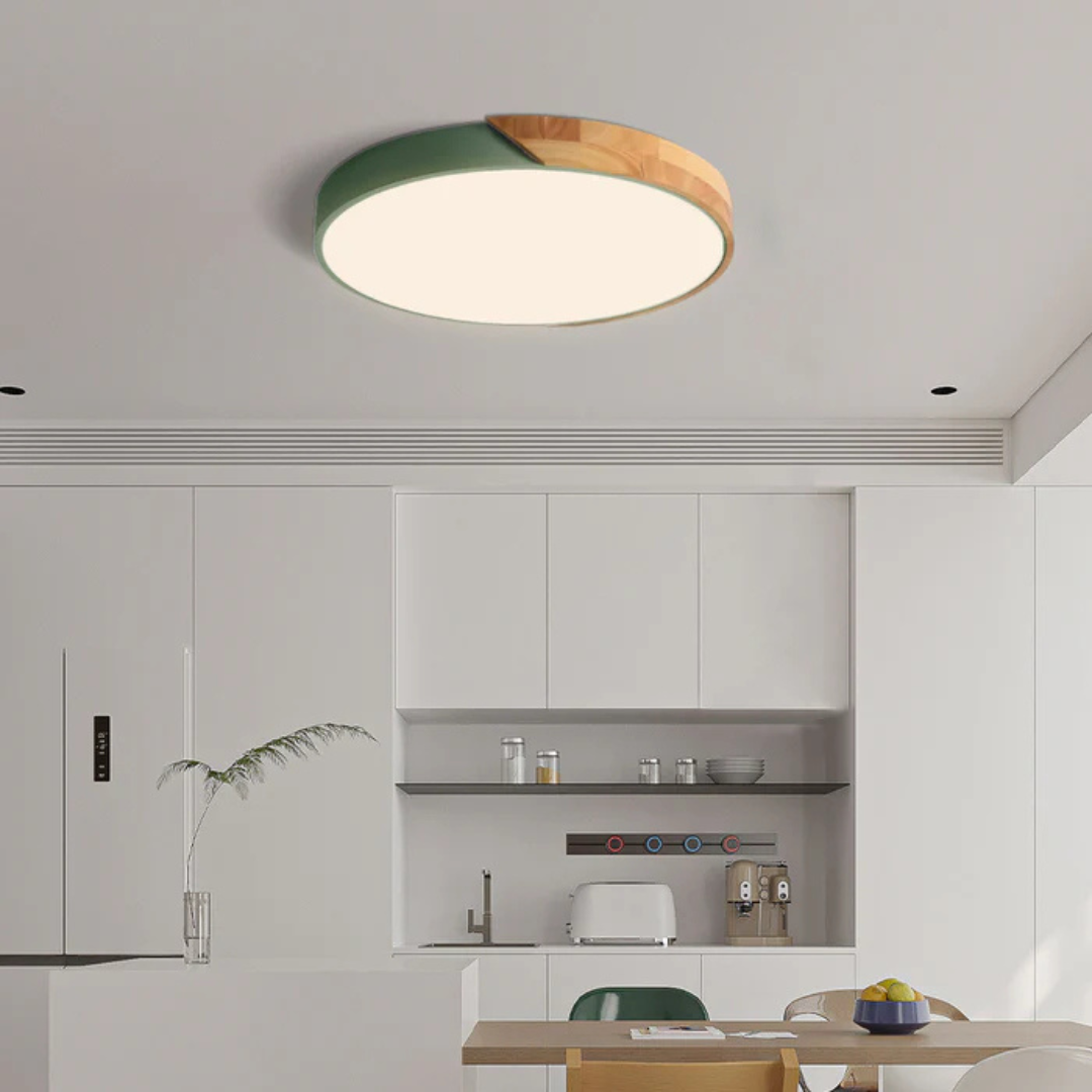 Mosrugs | Delos – Scandinavian Wooden LED Ceiling Light | Modern Energy-Efficient Interior Lighting