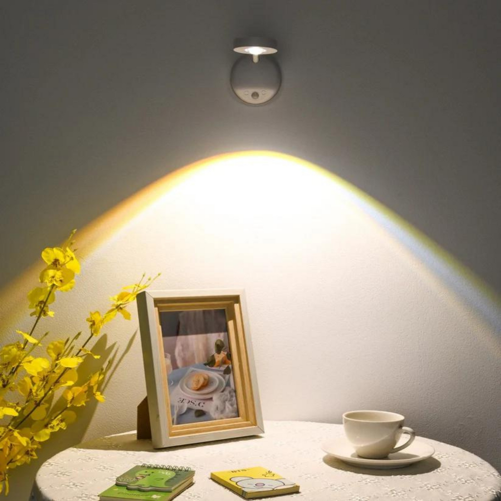 Mosrugs | Wireless LED Spotlight | 360° Rotation & Dimmable with Motion Sensor