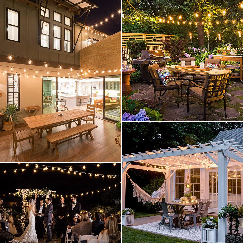 Mosrugs | Weatherproof Outdoor LED String Lights – Garden, Patio & Festive Lighting