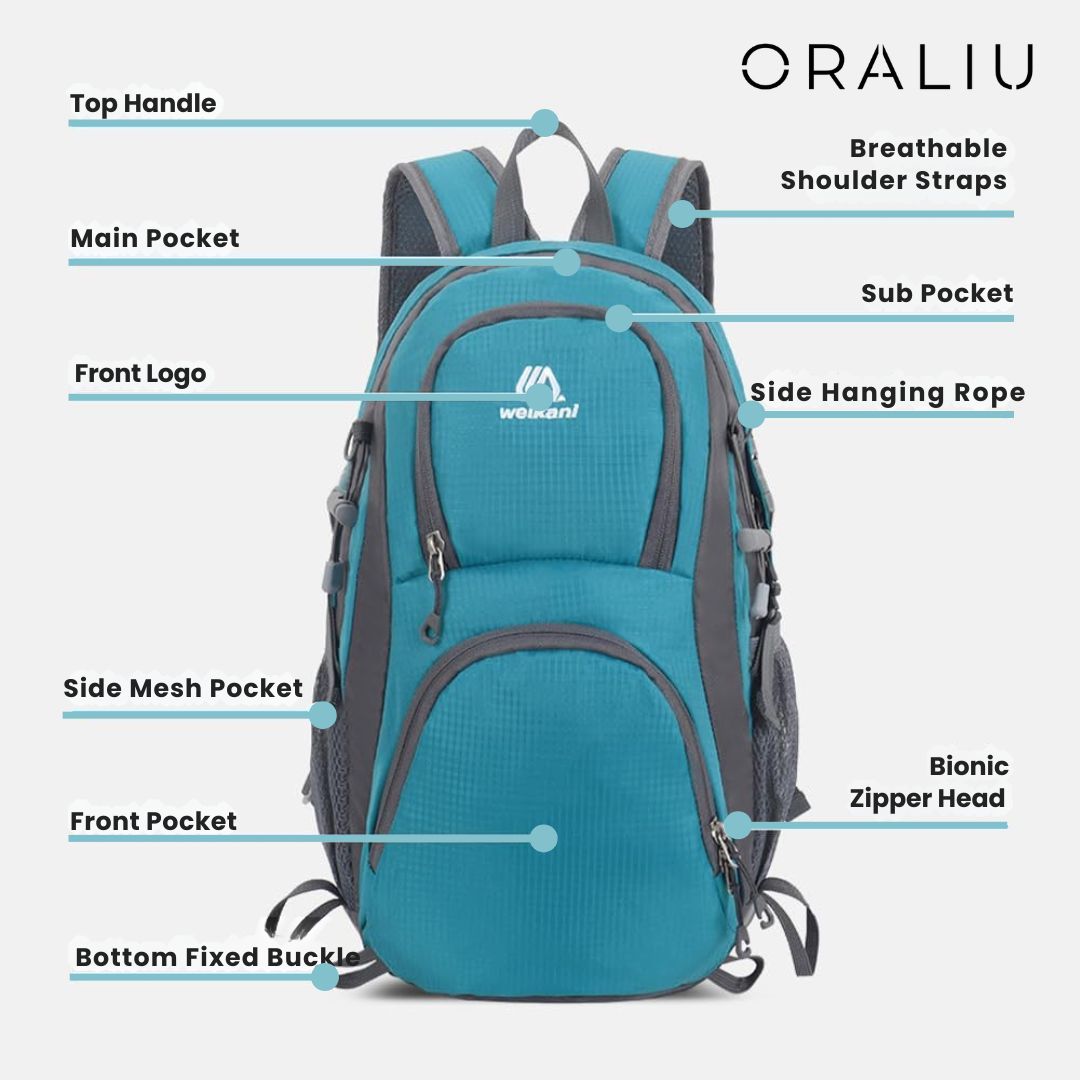Mosrugs | Ultralight Waterproof Outdoor Backpack – Lightweight Daypack for Hiking, Camping & Travel