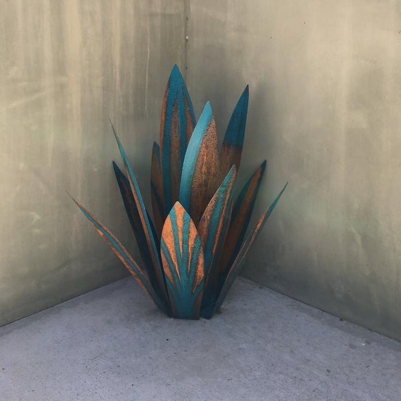 Mosrugs | Eternal Agave – Handcrafted Rust-Proof Metal Garden Sculpture for Indoor & Outdoor Decor