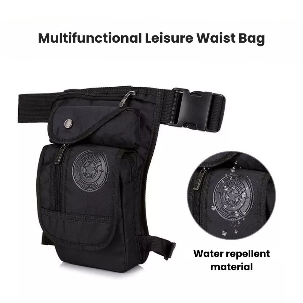Mosrugs | Outdoor Leg Bag – Waterproof Motorcycle Thigh & Hip Pouch for Travel & Adventure