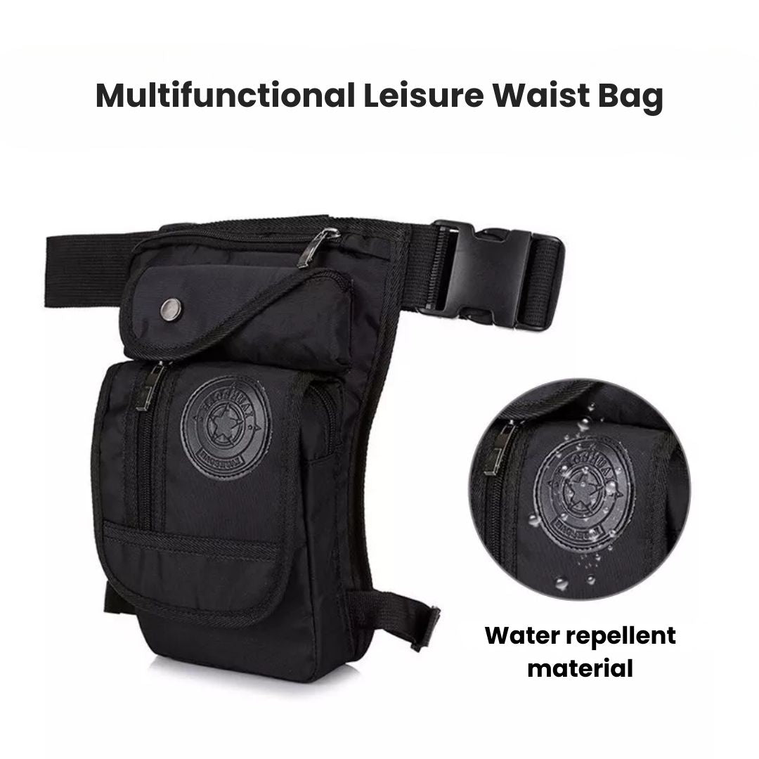 Mosrugs | Outdoor Leg Bag – Waterproof Motorcycle Thigh & Hip Pouch for Travel & Adventure