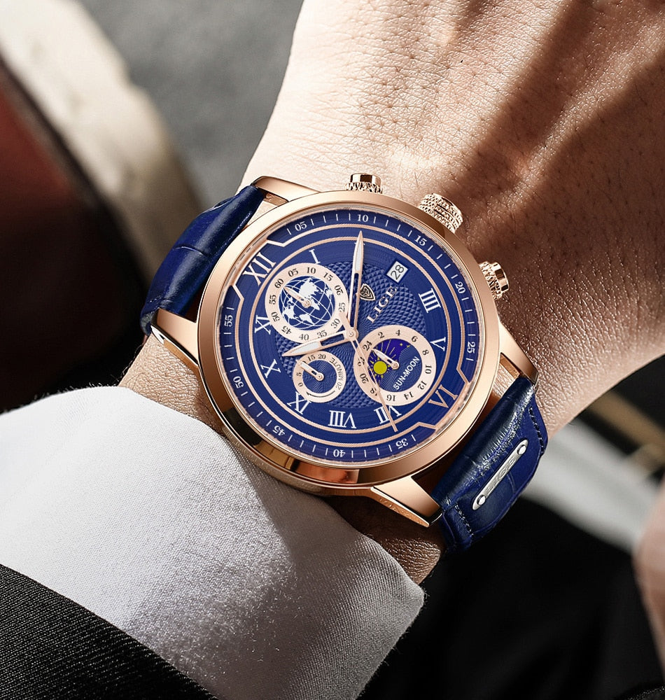 Mosrugs | Classic Chronograph Men’s Watch | Stylish & Functional Luxury Wristwatch for Every Occasion