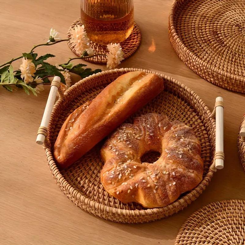 Mosrugs | EcoRiva - Woven Rattan Serving Tray