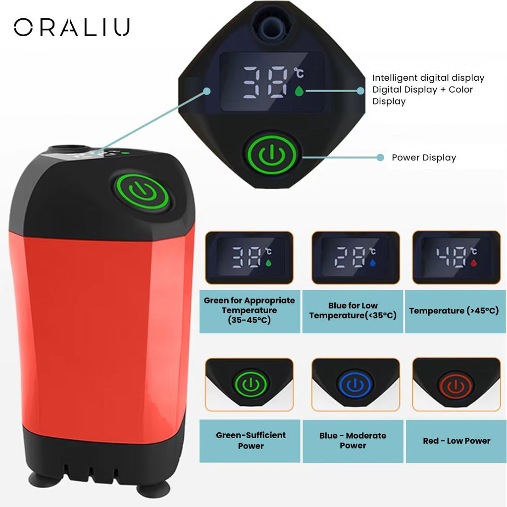Mosrugs | Portable Camping Shower with Pump – USB Rechargeable, 4400mAh Battery, Compact & Easy Setup