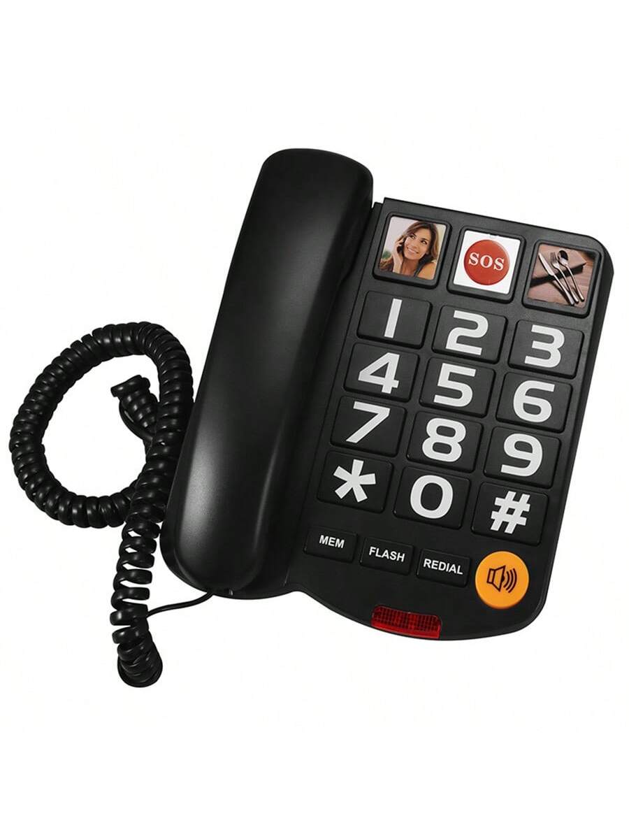 Mosrugs | Wired Home Telephone for Seniors – Stylish, Simple & Durable
