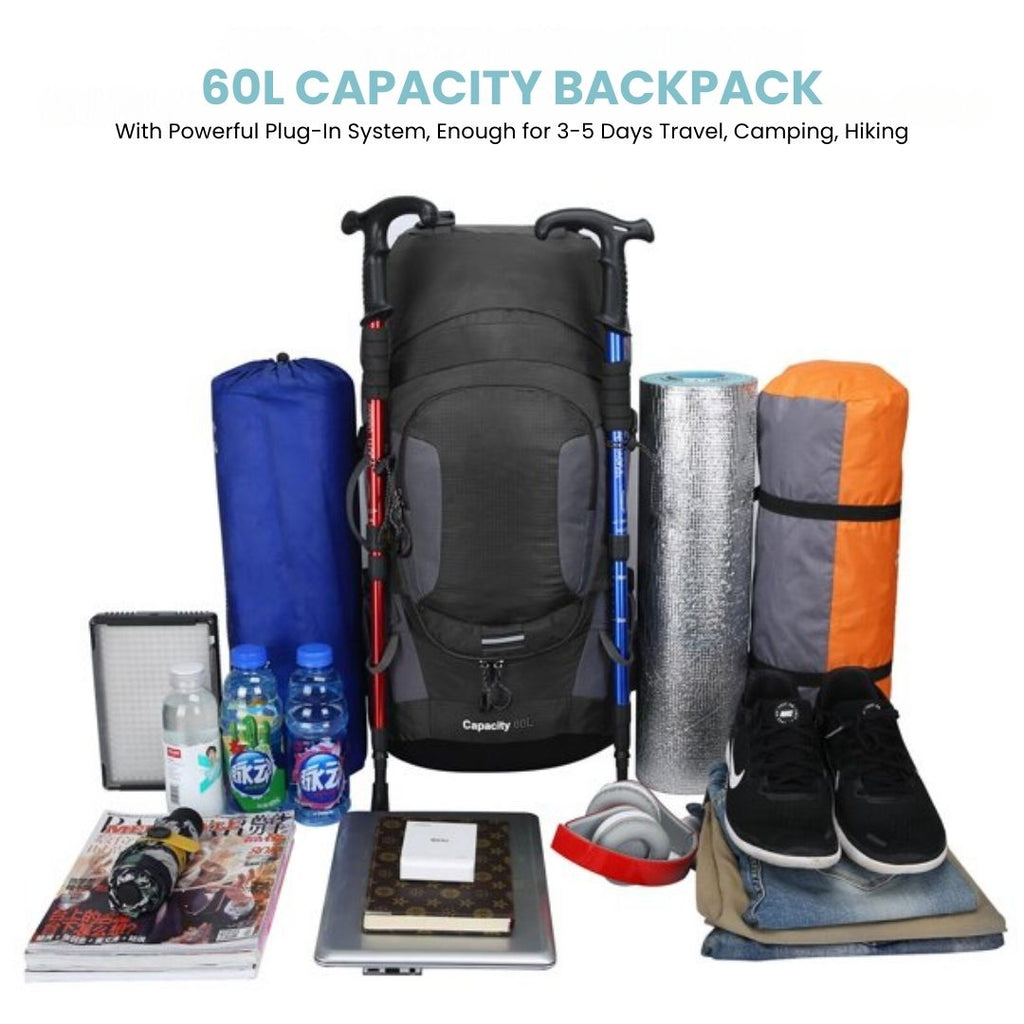Mosrugs | 60L Waterproof Backpack – Ultimate Outdoor Backpack for All Adventures