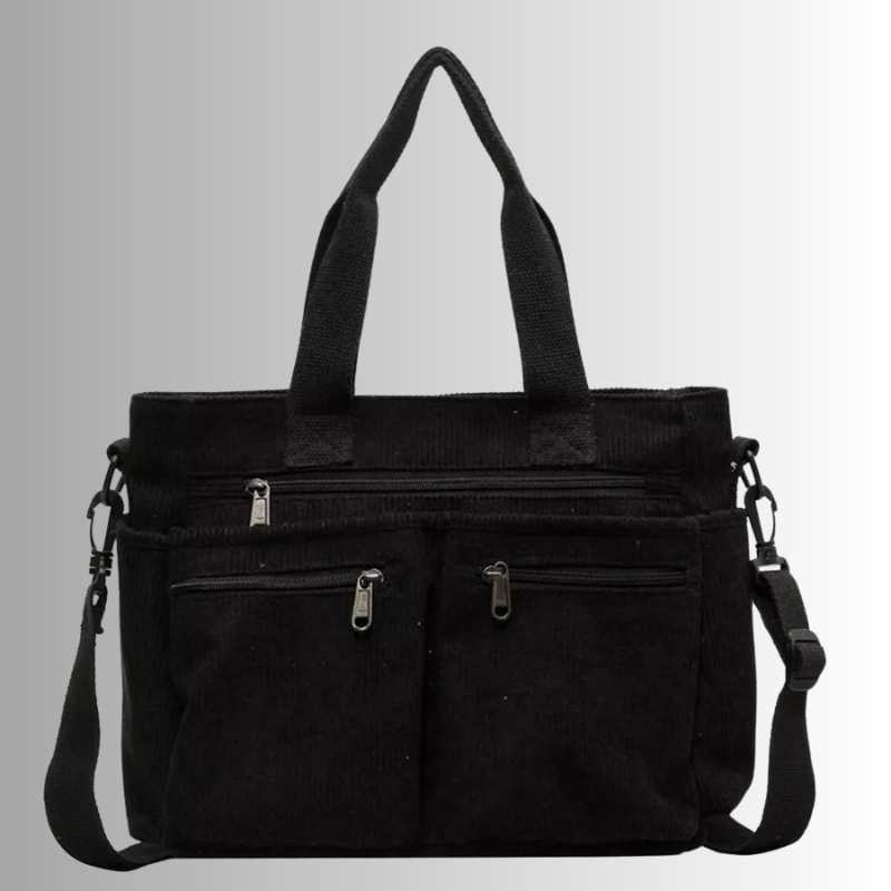 Mosrugs | Urban Cord Tote Stylish Corduroy Shoulder Bag – Spacious, Lightweight & Functional Everyday Tote