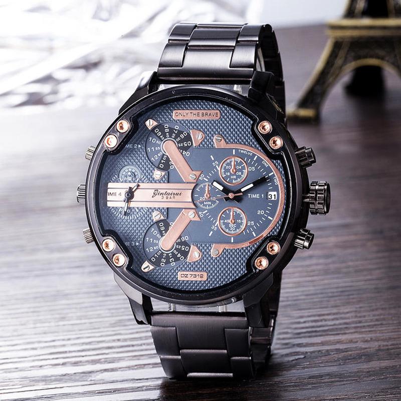 Mosrugs | Stainless Steel Chronograph Quartz Watch – Elegant Men’s Luxury Timepiece