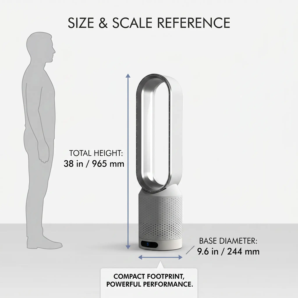 Mosrugs | AirPure Pro – 3-in-1 Air Cooler with UV Purification & Ioniser | 6L Portable Cooling Fan