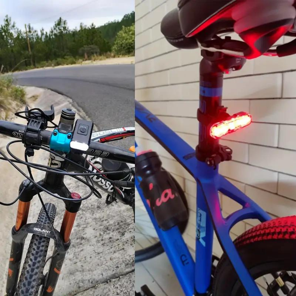 Mosrugs | USB Rechargeable LED Bike Lights – 1000 Lumen Front & 500 Lumen Rear, Waterproof