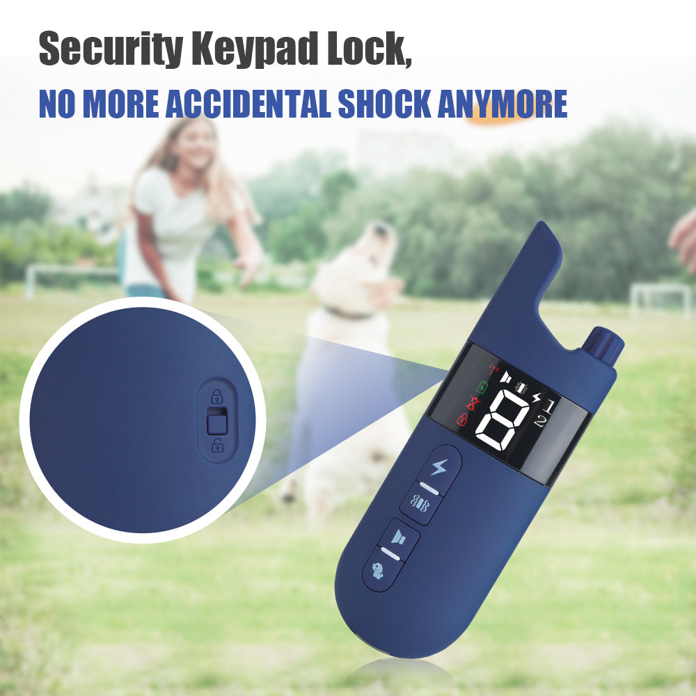 Mosrugs | Electric Dog Training Collar – 500m Remote Control, Waterproof IPX7, Shock, Vibration & Sound Modes