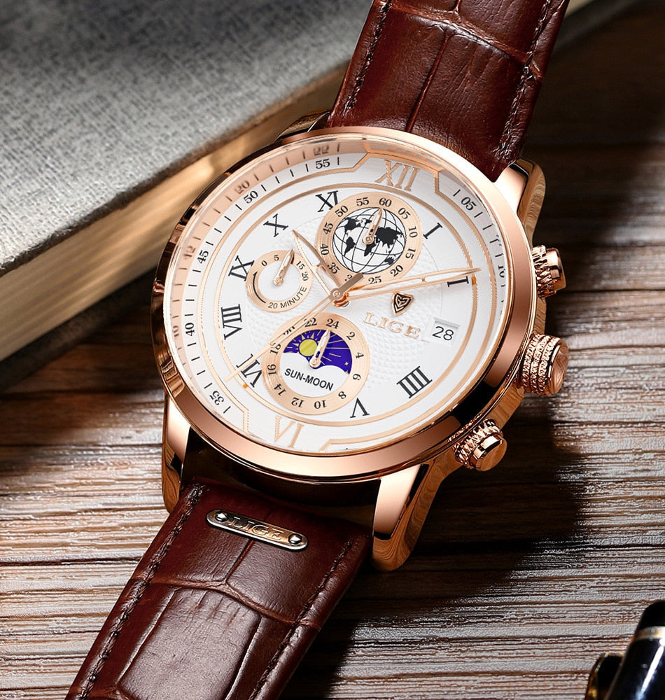 Mosrugs | Classic Chronograph Men’s Watch | Stylish & Functional Luxury Wristwatch for Every Occasion