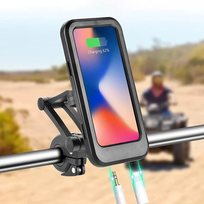 Mosrugs | 15W Power Bank Waterproof Bike Handlebar Phone Mount