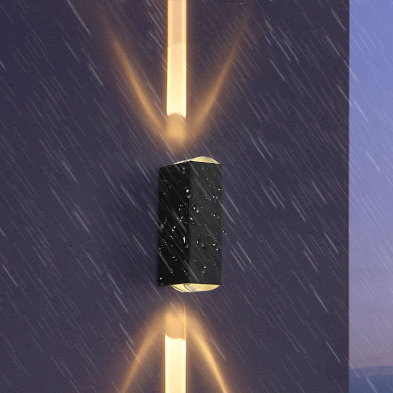 Mosrugs | Modern Waterproof LED Outdoor Wall Light – Rectangular Aluminium Fixture