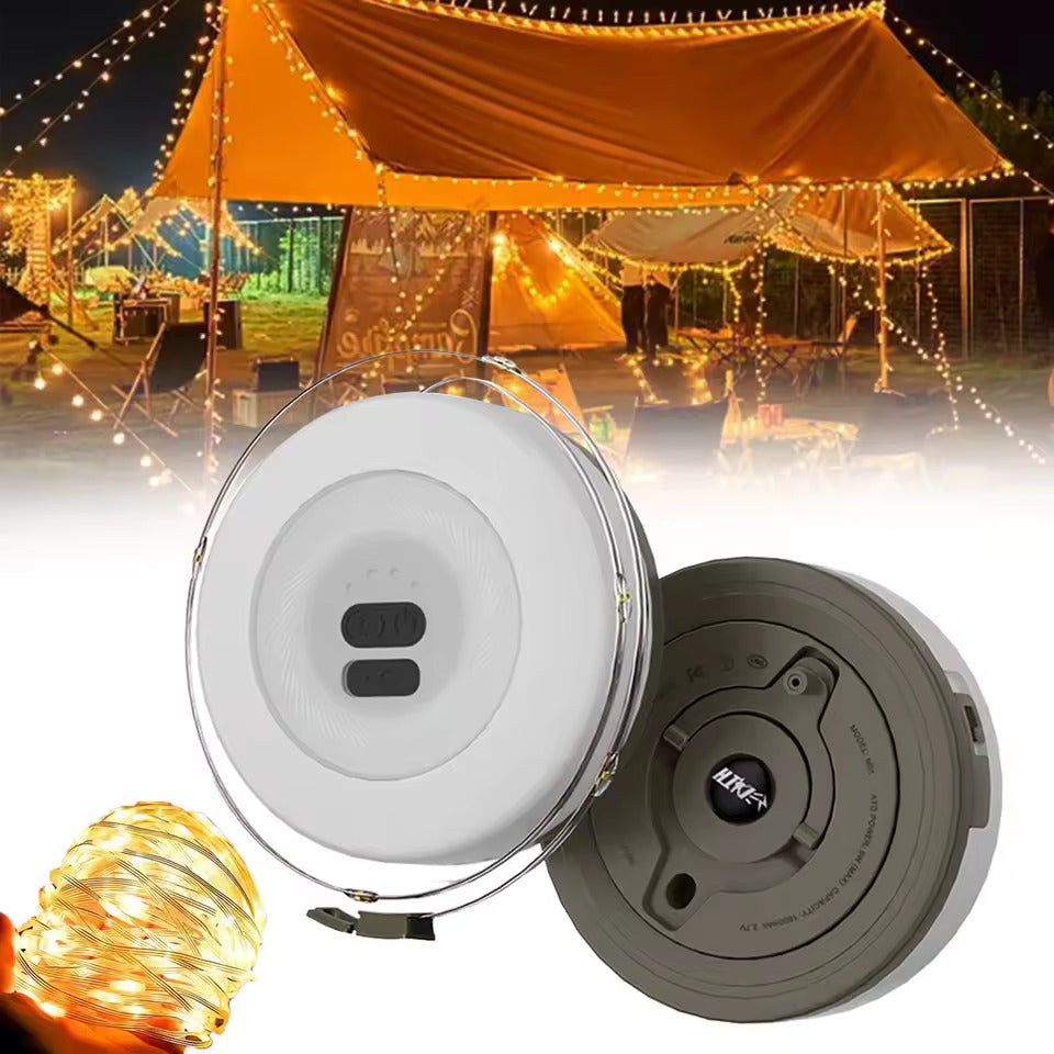 Mosrugs | Portable LED Camping String Light – USB Rechargeable Waterproof Fairy Lights for Outdoor & Indoor Use (10m)