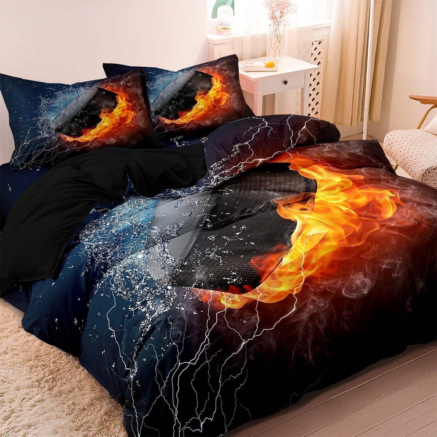 Mosrugs | IceBlaze - Hockey-Inspired Bed Set