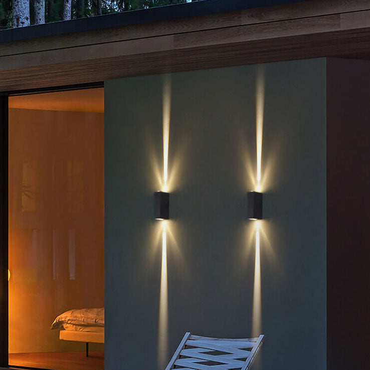 Mosrugs | Modern Waterproof LED Outdoor Wall Light – Rectangular Aluminium Fixture
