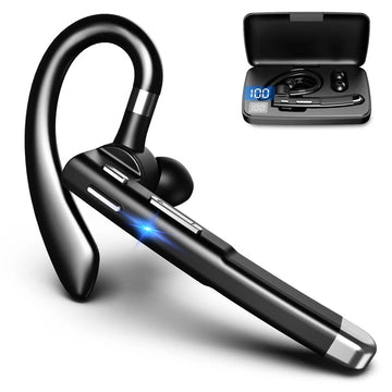 Mosrugs | RoadMic Pro – Wireless Bluetooth 5.1 Headset with Dual Mic & Noise Cancellation for Calls and Work