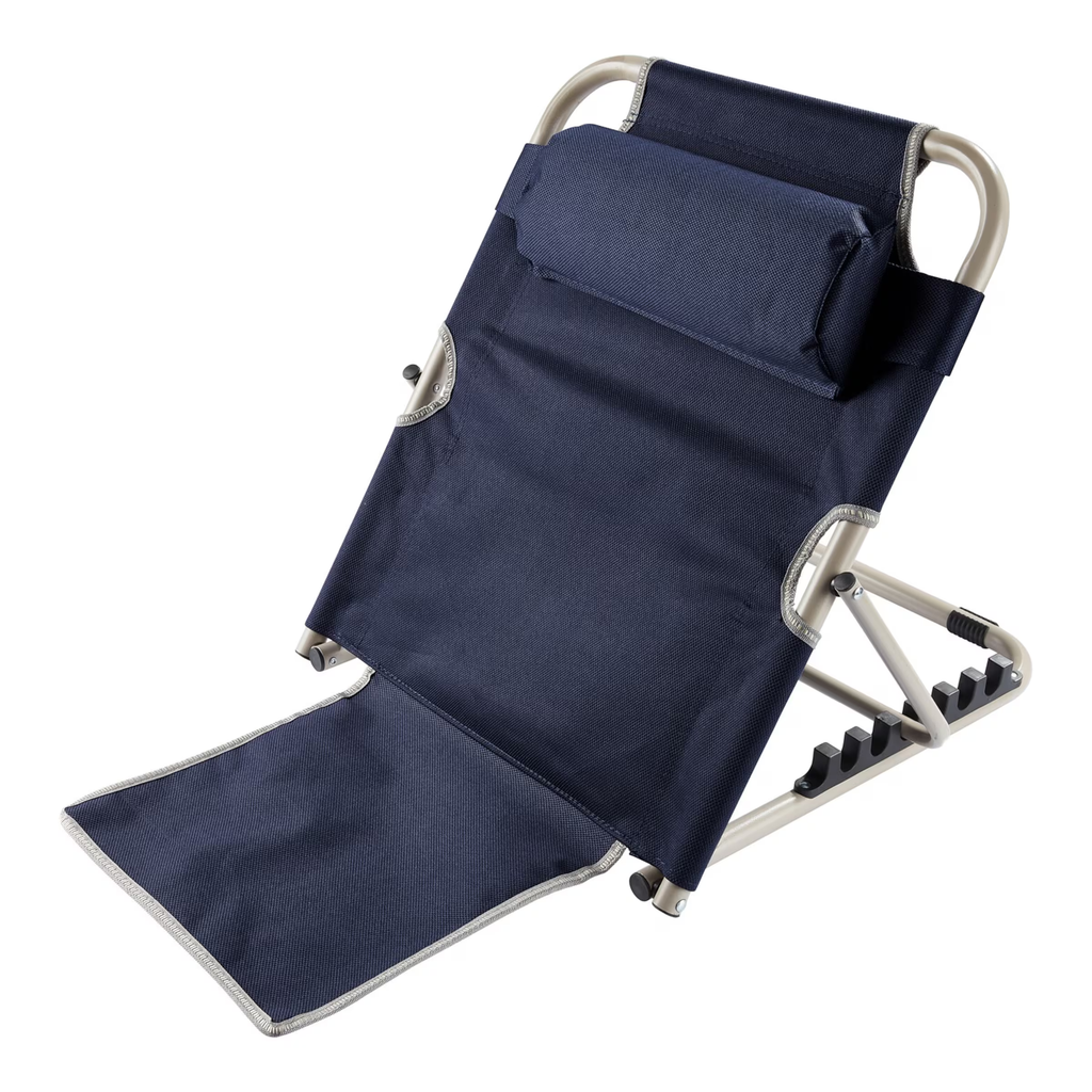 Mosrugs | LumbarLux Adjustable Backrest – Customisable Comfortable Lumbar Support with Head Cushion