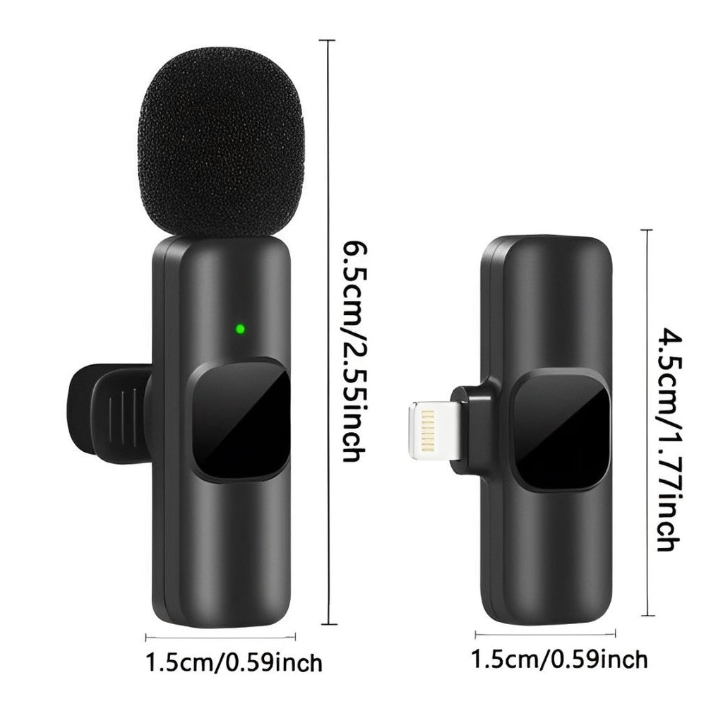 Mosrugs | Pro Wireless Lavalier Microphone - Effortless Audio Capture Anywhere