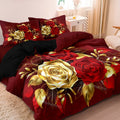 Mosrugs | RoseAllure - Romantic Scarlet Rose Duvet Set
